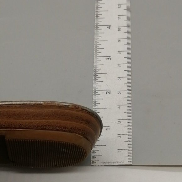 Lane Bryant Womens Embellished Slip On Thong Sandals Silver Gems Flat Heel 10W - Picture 8 of 10